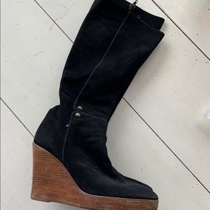 Louboutin wedge high boots